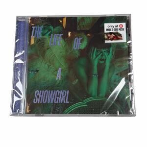 Taylor Swift The Life of a Showgirl CD Target Exclusive 2-Sided Poster Sealed